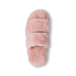 Pantofole rosa da donna in pelliccia sintetica Lora Ferres