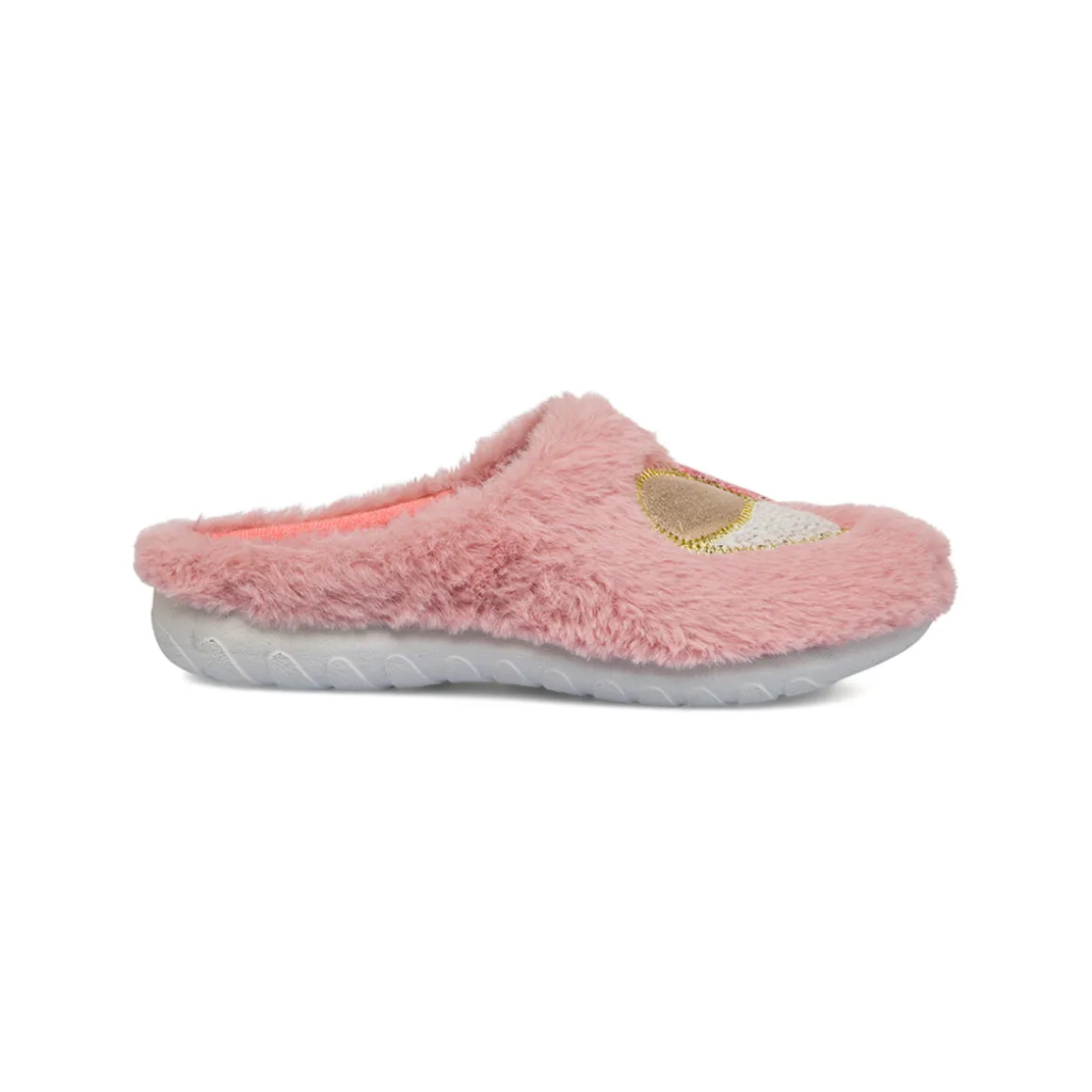 Pantofole rosa da Donna in tessuto con cuore Inblu