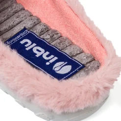 Pantofole rosa da Donna in tessuto con cuore Inblu
