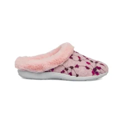 Pantofole rosa da Donna in tessuto con pelo sintetico Italia Trend