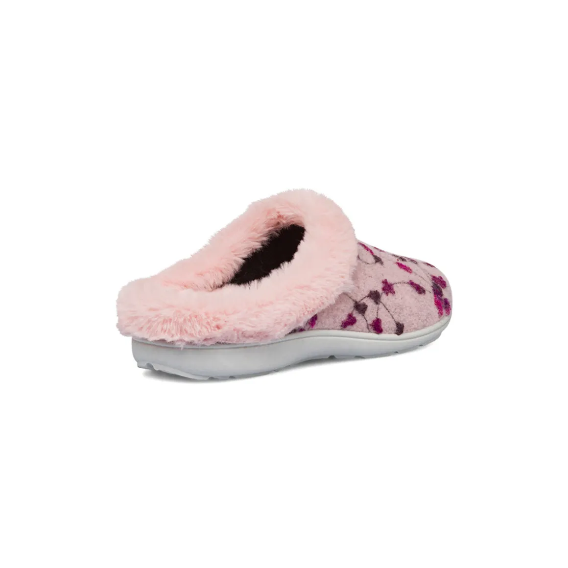 Pantofole rosa da Donna in tessuto con pelo sintetico Italia Trend