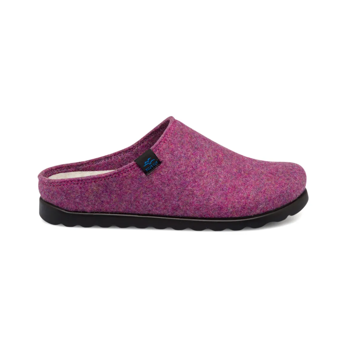 Pantofole rosa in tessuto da donna con sottopiede anti-shock Fly Flot