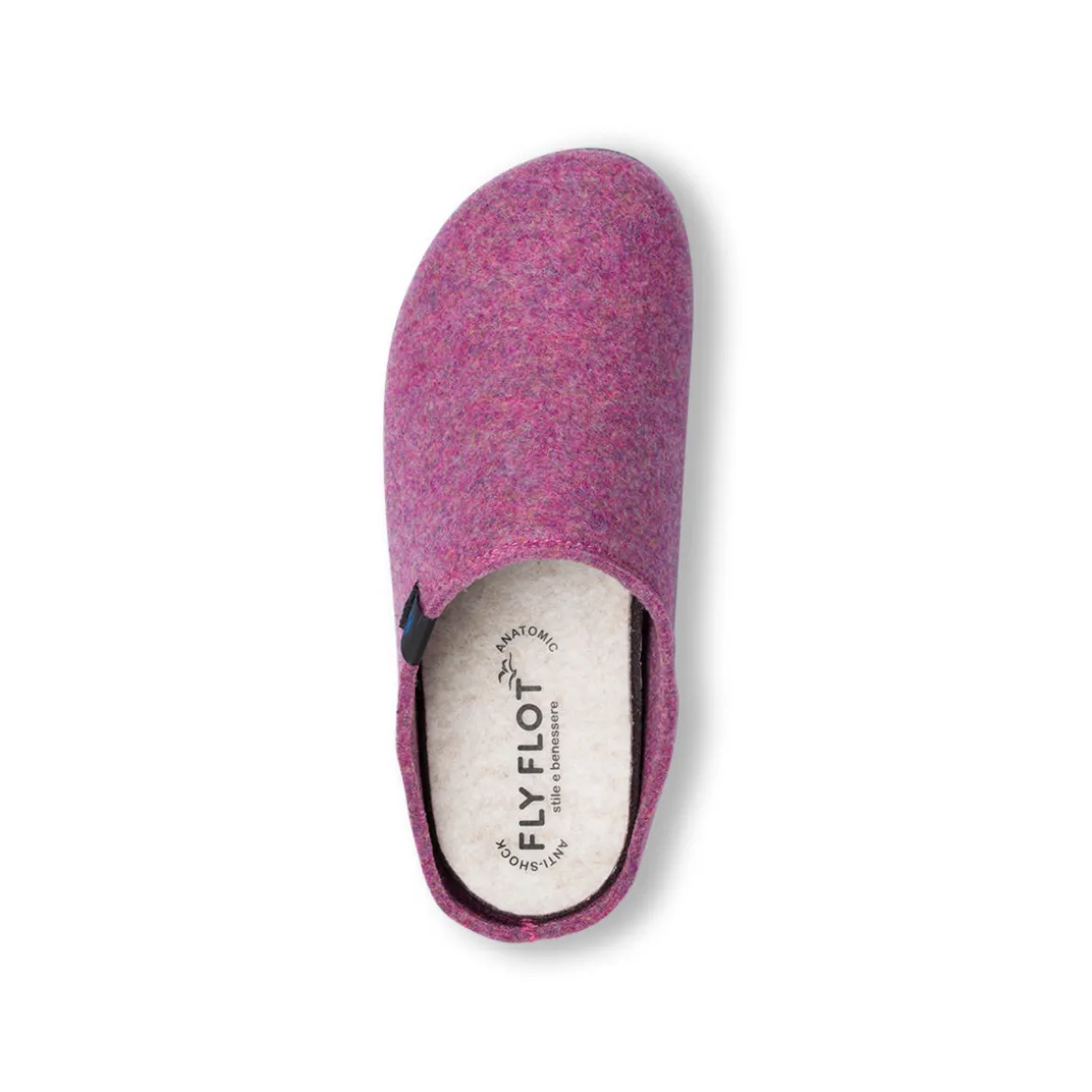 Pantofole rosa in tessuto da donna con sottopiede anti-shock Fly Flot