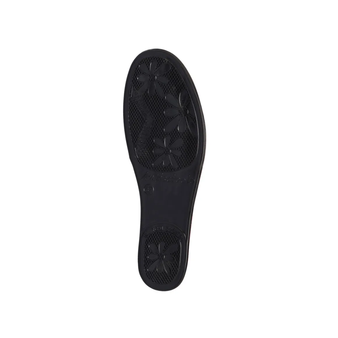 Pantofole rosso bordeaux da donna con sottopiede in pelle Stilrosa