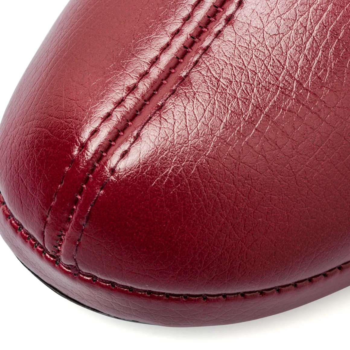 Pantofole rosso bordeaux da donna con sottopiede in pelle Stilrosa