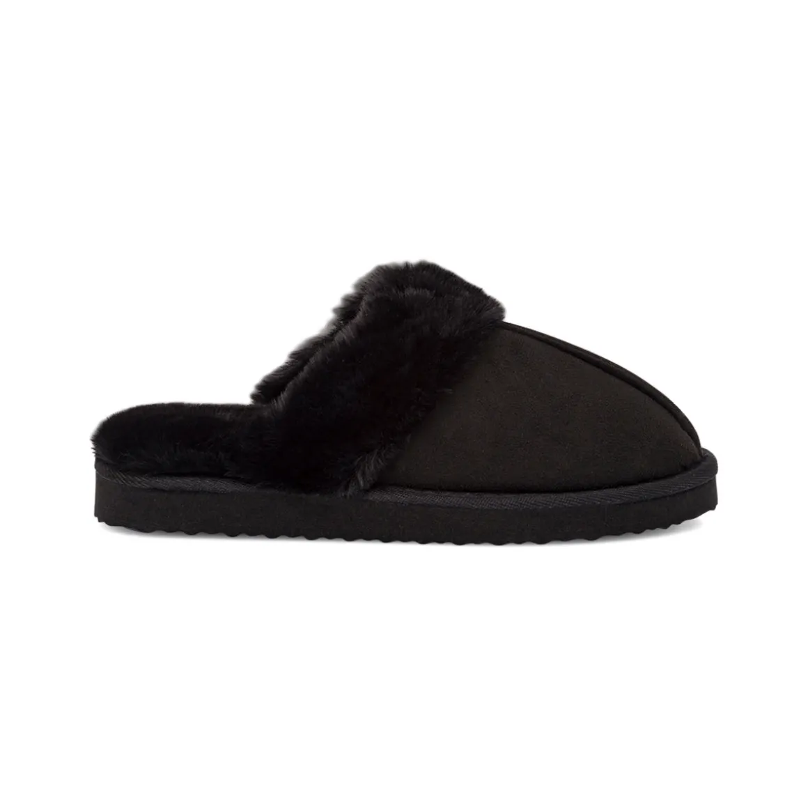 Pantofole sabot imbottite nere da donna Lora Ferres