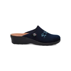 Pantofole sanitarie blu da Donna Fly Flot con fiori