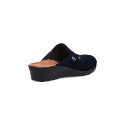 Pantofole sanitarie blu da Donna Fly Flot con fiori