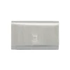 Pochette da donna argento con glitter e con logo Lora Ferres