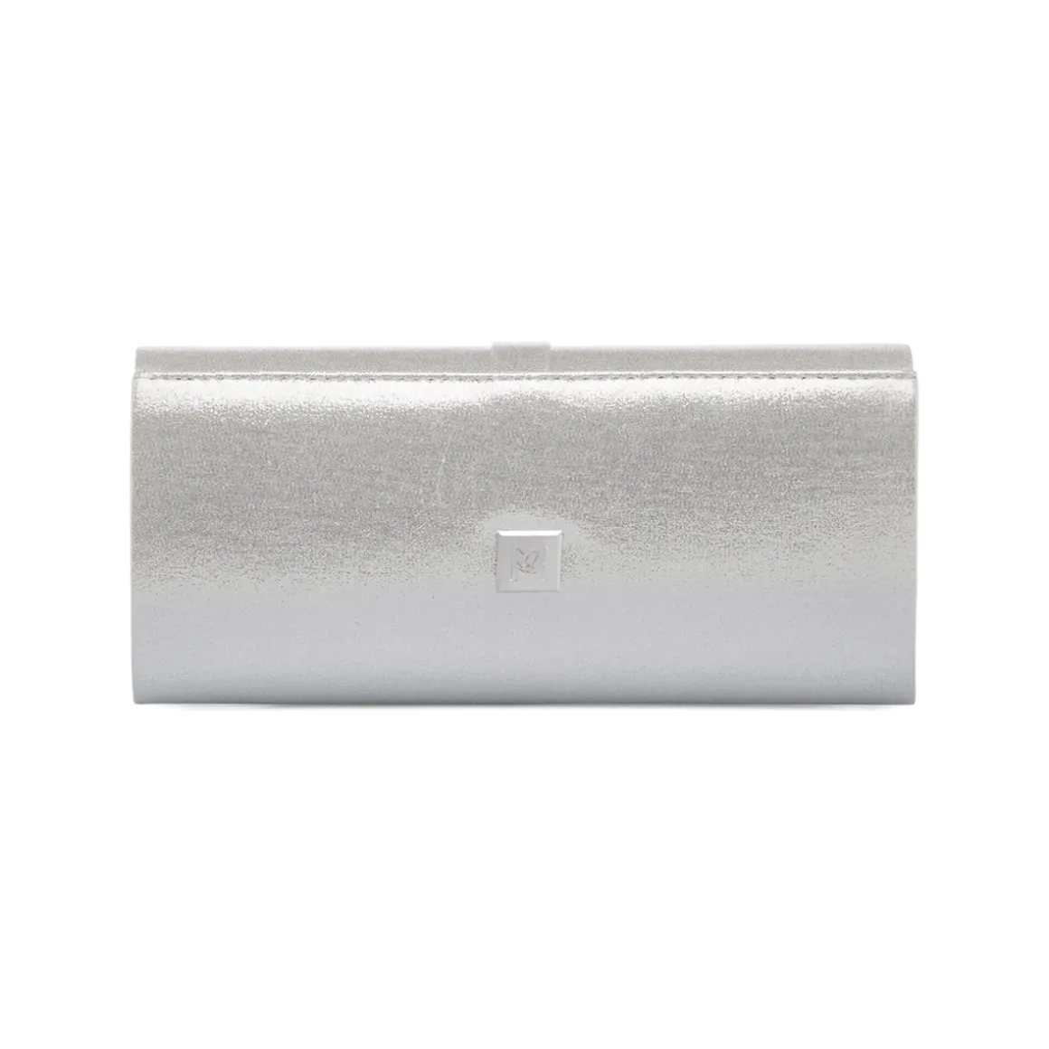 Pochette da donna argento con dettaglio strass e logo Lora Ferres