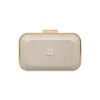 Pochette da donna oro glitter con logo Lora Ferres
