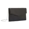 Pochette Nera a busta da Donna con catena removibile Lora Ferres
