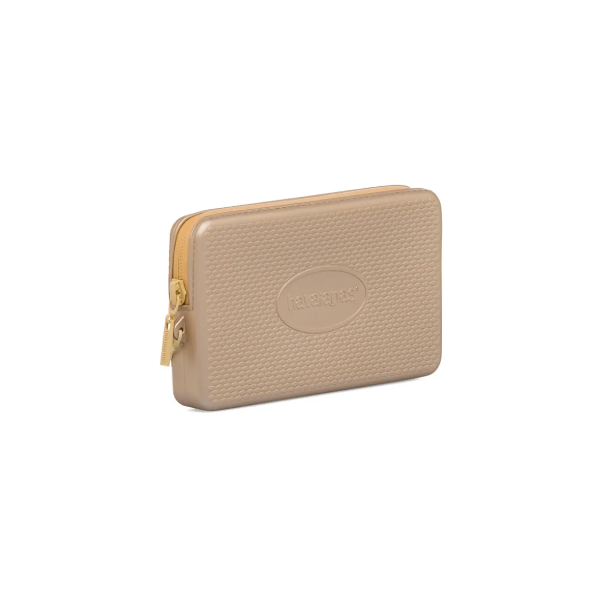 Pochette oro champagne metalizzato in gomma da donna Havaianas Minibag Plus
