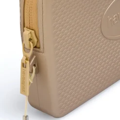 Pochette oro champagne metalizzato in gomma da donna Havaianas Minibag Plus