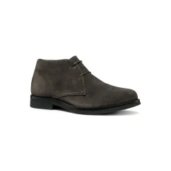 Polacchine in suede grigie da Uomo con suola traspirante Geox