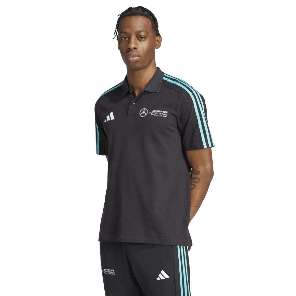 Polo da Uomo nera adidas x Mercedes-AMG Petronas F1 Team