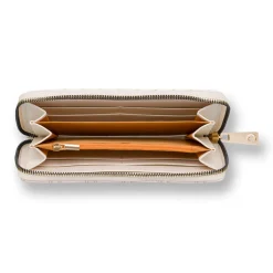 Portafoglio Bianco da Donna con chiusura con zip dorata Carrera Jeans