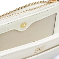 Portafoglio bianco da Donna con logo in metallo Lora Ferres
