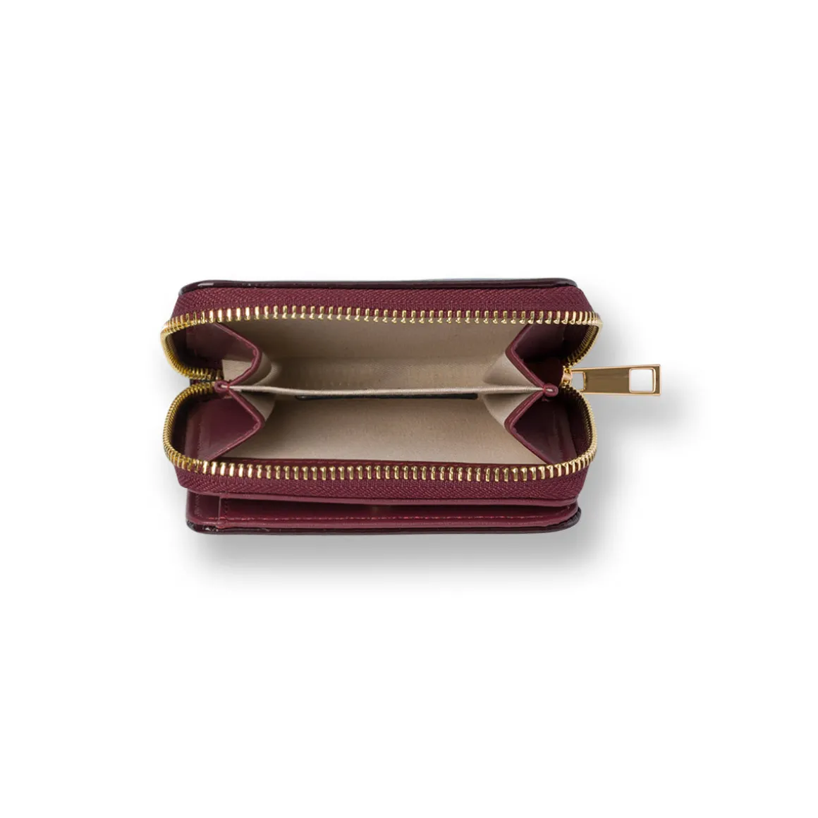 Portafoglio bordeaux con zip da Donna Lora Ferres