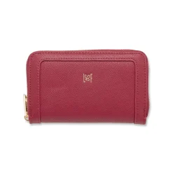 Portafoglio da donna Lora Ferres bordeaux con logo