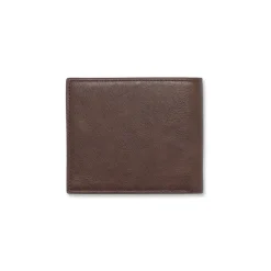 Portafoglio da uomo marrone con logo metallico Lumberjack