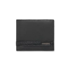 Portafoglio da uomo nero con logo Carrera Jeans