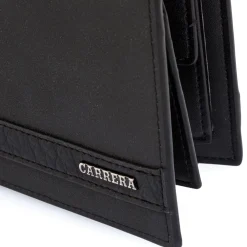 Portafoglio da uomo nero con logo Carrera Jeans