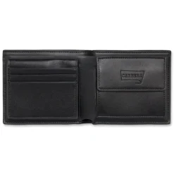 Portafoglio da uomo nero Carrera Jeans con tasche varie
