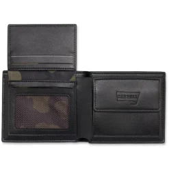 Portafoglio da uomo nero Carrera Jeans con tasche varie