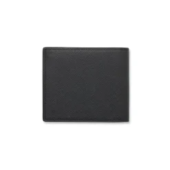 Portafoglio da uomo nero in saffiano con doppio scomparto Carrera Jeans