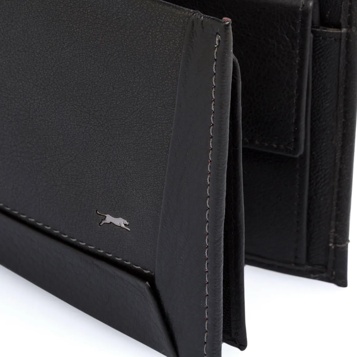 Portafoglio nero da Uomo con logo Jaguar