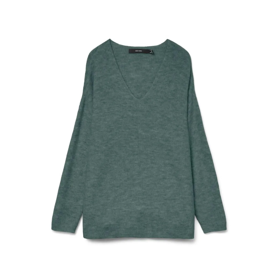 Pullover verde da Donna con scollo a V Vero Moda