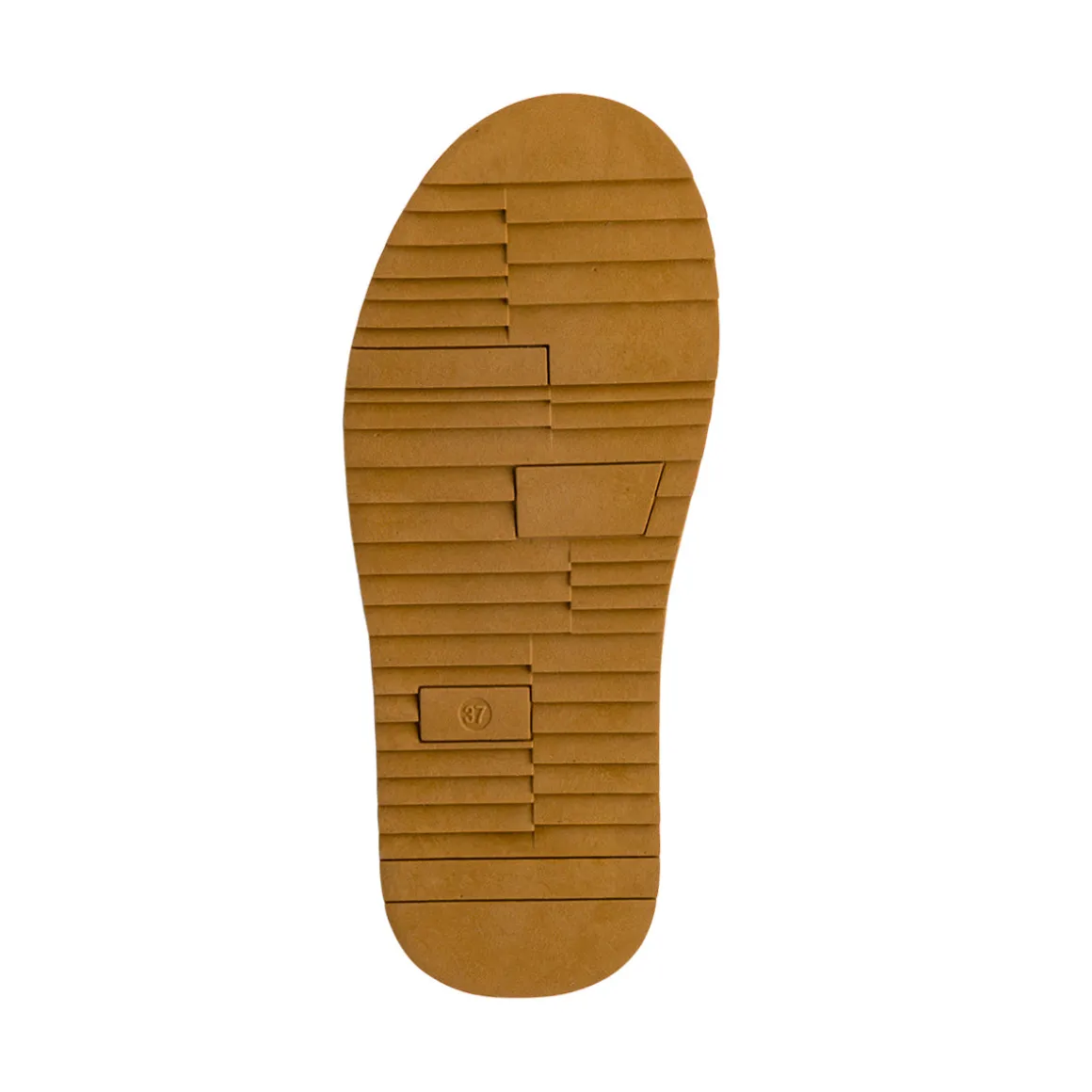 Sabot imbottite con suola platform da donna effetto scamosciato ocra Americanino