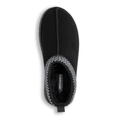 Sabot imbottite da Donna con suola platform effetto scamosciato nero Americanino