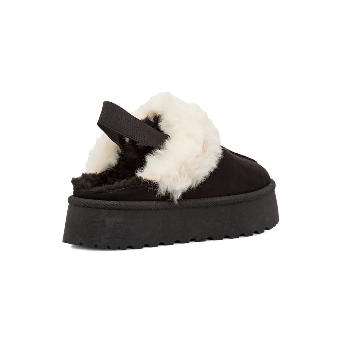 Sabot imbottite da donna nere con elastico Lora Ferres