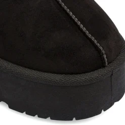 Sabot imbottite da donna nere con elastico Lora Ferres