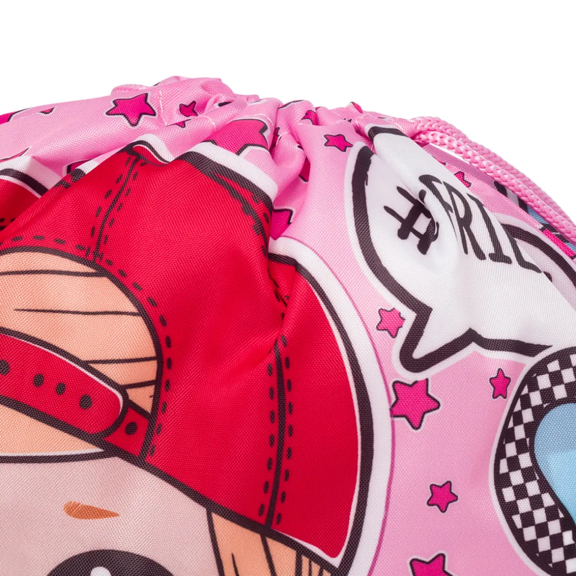 Sacca portatutto rosa con stampa L.O.L. Surprise!