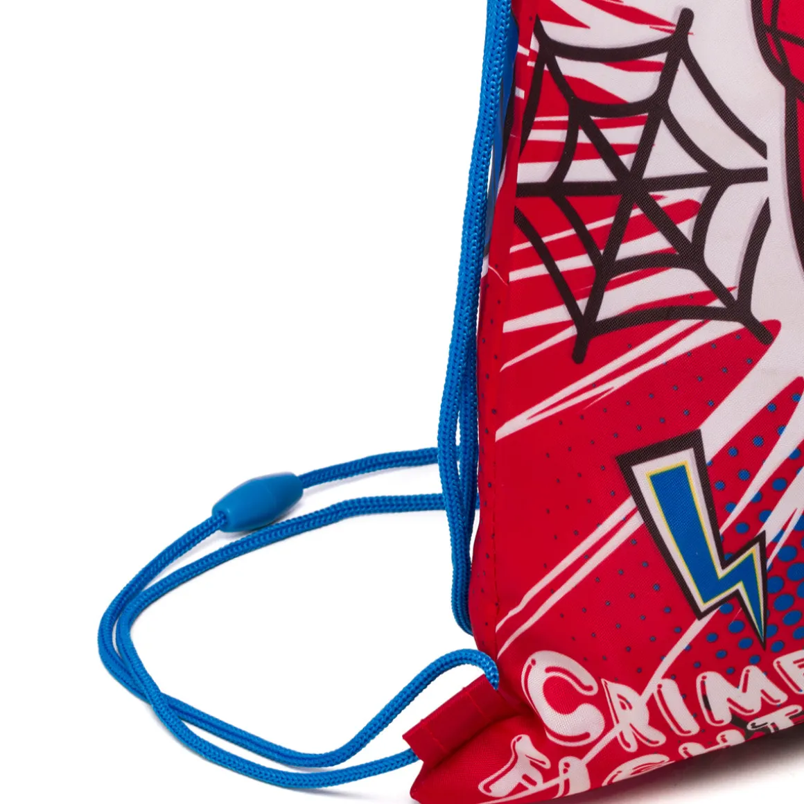 Sacca portatutto rossa con stampa Spiderman