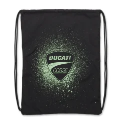 Sacca Zaino nera con Stampa e logo verde Ducati Corse