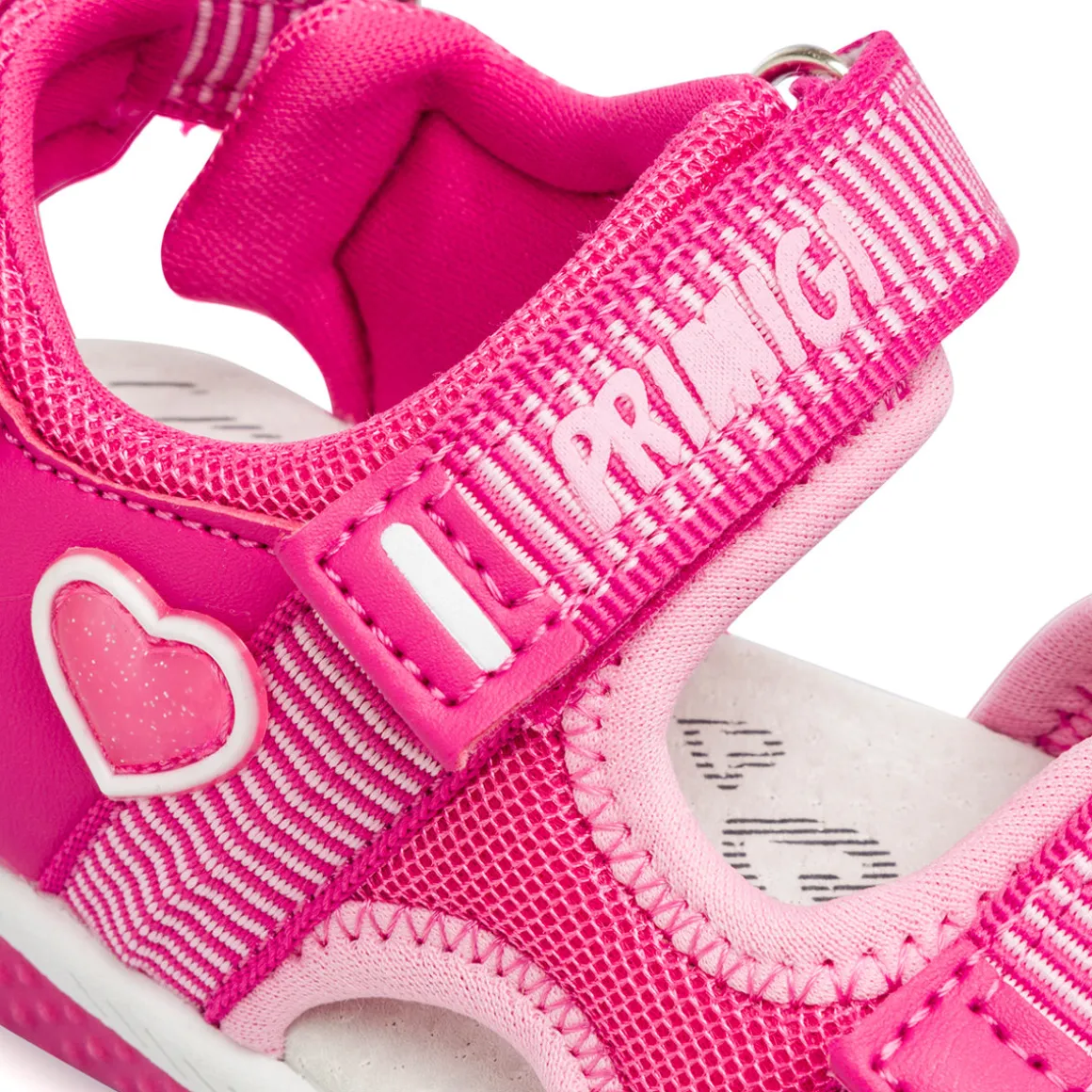 Sandali bambina primi passi fucsia con chiusura a strappo Primigi Baby Active