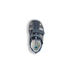 Sandali bambino primi passi blu navy con logo Lumberjack Billy