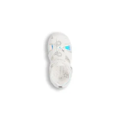 Sandali Bianchi da Bambina Primi Passi con dettaglio iridescente e glitter Lumberjack