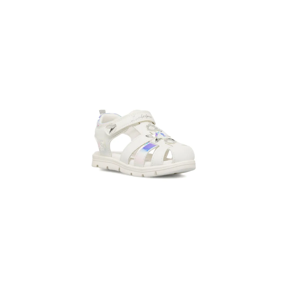 Sandali Bianchi da Bambina Primi Passi con dettaglio iridescente e glitter Lumberjack