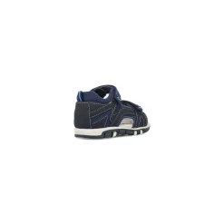 Sandali da Bambino Primi Passi blu con sottopiede in Pelle Lumberjack