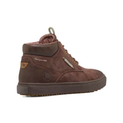 Scarpe alte da uomo Americanino marroni con occhielli dorati