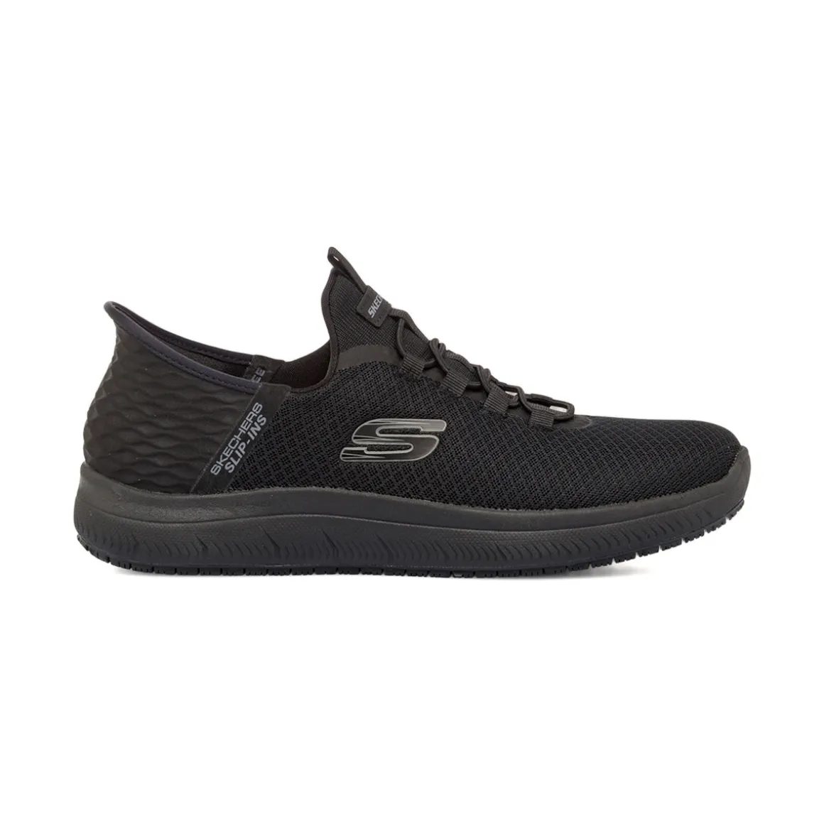 Scarpe antinfortunistiche nere da Uomo in Memory Foam Skechers Work Slip-ins