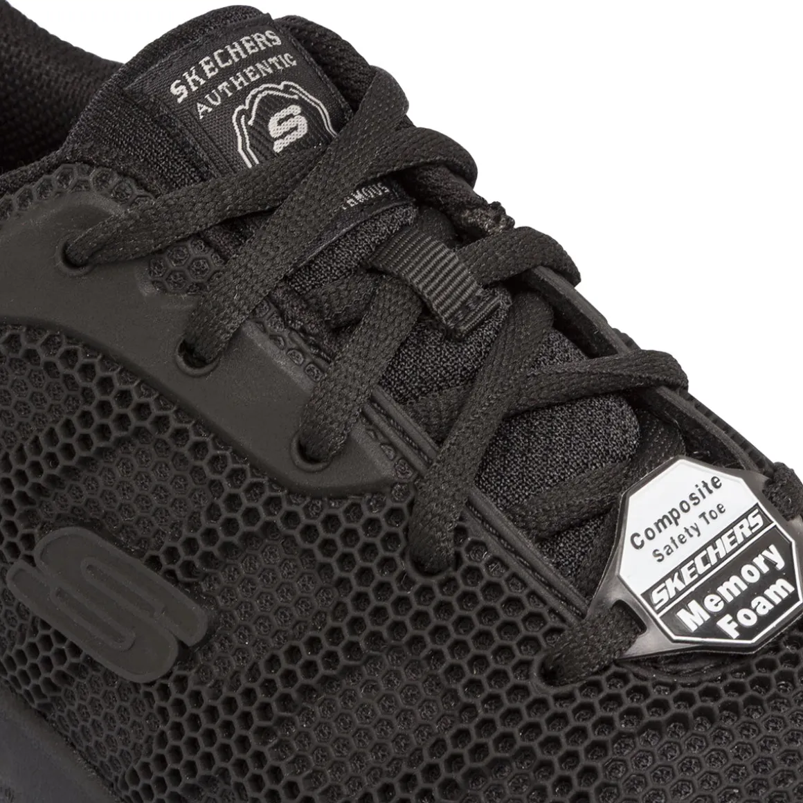 Scarpe antinfortunistiche nere da Donna in Memory Foam Skechers Work