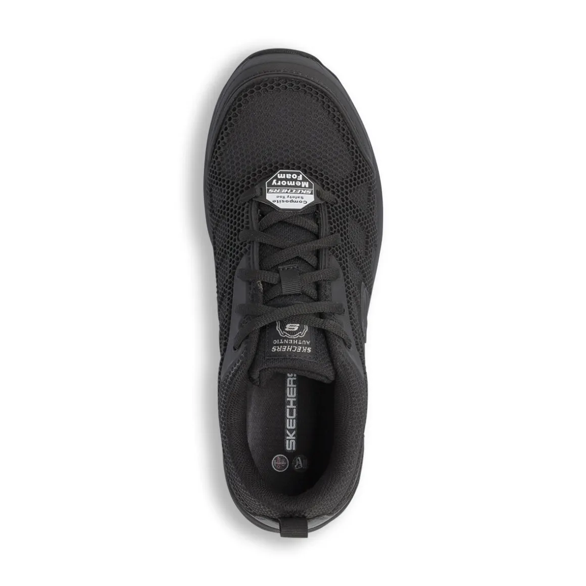 Scarpe antinfortunistiche nere da Donna in Memory Foam Skechers Work