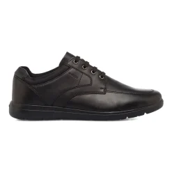Scarpe casual da uomo nere con logo laterale Geox