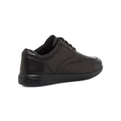 Scarpe casual da uomo nere con logo laterale Geox